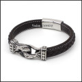 China Manufacturer Leather Bracelet With Cross For Men